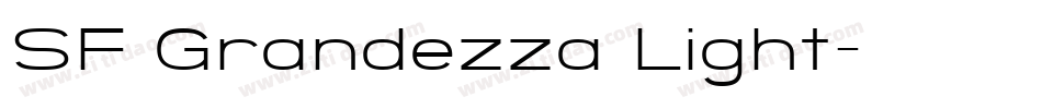 SF Grandezza Light字体转换